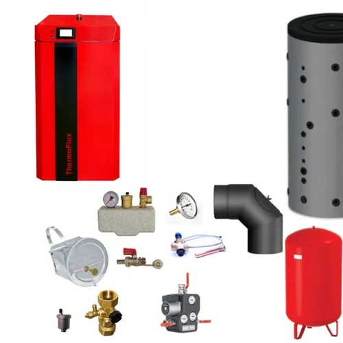 ThermoFlux Holzvergaserkessel Pid Logic Lambda Plus | 34 kW | Komplettset 2