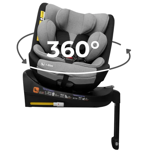 KidsZone Auto Kindersitz Isofix 0-36 kg – 360° drehbar & 4 Liegepositionen