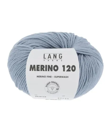 Merino 120 Superwash 0123 silbergrau