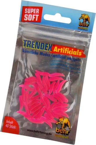 Stück Bienenmaden Kunstmaden leuchtend pink 40