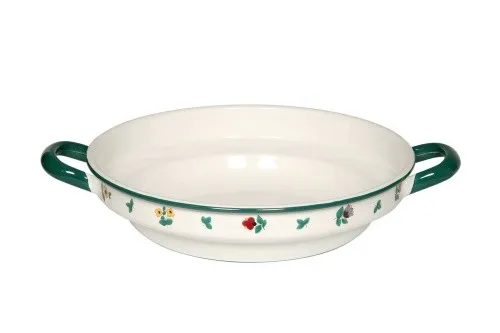 Riess Bauernschlüssel flach 28 cm - GM Streublumen Emaille