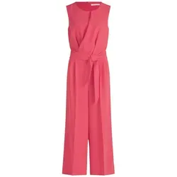 Betty & Co Damen Jumpsuit in Rosa - Stilvoll und Elegant - Jumpsuit für Damen mit Rundhalsausschnitt, Naht- und Ziertaschen. Ideal für besondere Anlässe, bietet er einen sicheren Halt durch Reiß- und Bindeverschluss.