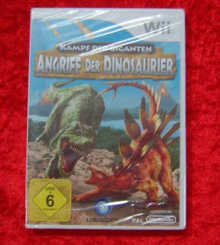 Kampf der Giganten: Angriff der Dinosaurier - Nintendo Wii Spiel - Action & Abenteuer Spiel mit aufregenden Dinosaurierkämpfen, für die ganze Familie ab 6 Jahren geeignet.
