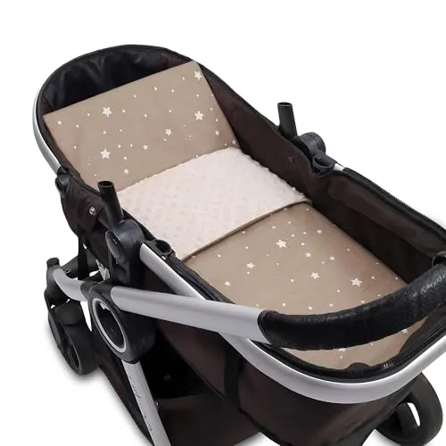 Babydecke Kuscheldecke Baby Decke Winterdecke mit Plüschstoff 75x60 cm + Kissen 35x30 cm - Kinderdecke Blanket Babydecken Kinderwagendecke und Erstausstattung für Neugeborene und Kinder Oeko-Tex