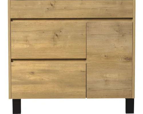 Differnz Waschtischunterschrank Sofi BxHxT 80 x 72 x 46 cm Frontfarbe eiche