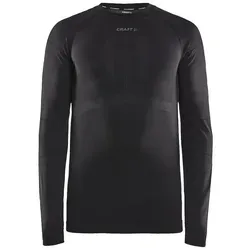 Craft Active Intensity Langarmshirt Herren Schwarz - Funktionsunterwäsche für Herren, nahtloses Design für höchsten Komfort und optimales Temperaturmanagement bei Bewegung. Ideal für kalte Jahreszeiten.