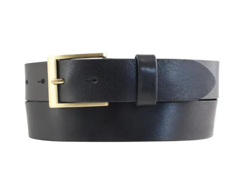 BELTINGER Ledergürtel Gürtel aus Vollrindleder 3,5 cm - Jeans-Gürtel für Herren mit goldener (1-St)