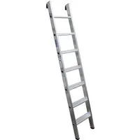 Krause Anlegeleiter Stabilo 124418, 1,95m Aluminium mit 7 Stufen - Leitern: Bis 150 kg belastbar, maximale Arbeitshöhe bis 2,90 m. Hohe Stabilität durch Alu-Pressprofil und integrierten Abrutschschutz.