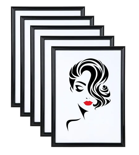IDEAL TREND Bilderrahmen 3er 5er Set Classic Leichter Kunststoff Bilder Foto Rahmen Poster Sc