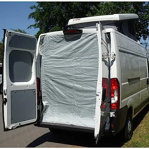 Reimo Dusch- / Trennvorhang Sonnensegel für FIAT DUCATO H2 - Sichtschutz und Duschvorhang in einem, UV-Schutzbeschichtet und einfach per Klettband zu befestigen. Ideal für Camper Vans wie Fiat Ducato, Peugeot Boxer und mehr.
