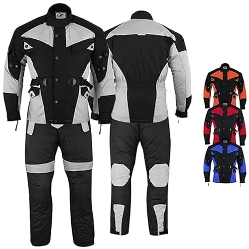Motorradkombi Herren 2-teiler mit 6CE-Protektoren von German Wear