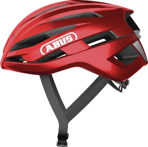Abus StormChaser Ace Rennrad-Helm performance red L (57-61 cm) - Fahrradhelme, leichter und aerodynamischer Helm für Rennradfahrer mit optimaler Belüftung und sicherem Sitz.