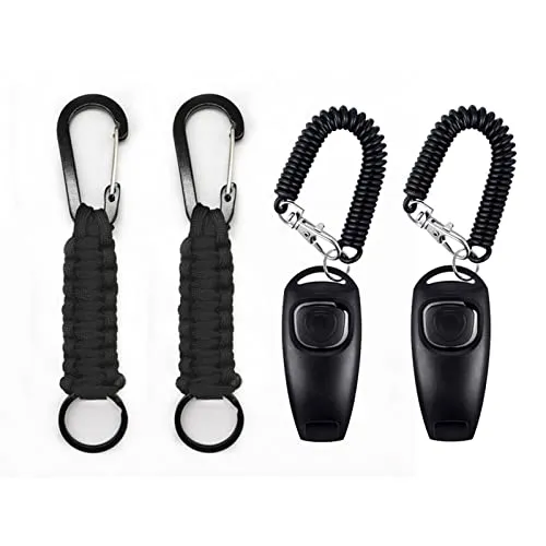 Hundepfeife mit Pfeifenband für Hundetraining & Erziehung,2 Stücke Professionelle Hundepfeife Rütter Rückruf Hunde Pfeifen-Hochfrequenz Non-Lautlos Non-Ultraschall-Hundeklicker Premium Dog Whistle