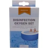 Planet Spa Poolpflege Disinfection Oxygen 0,6 kg + 0,5 l - Chlorfreies Desinfektionsset für Pools, ermöglicht hochwirksame Desinfektion ohne Chlorgeruch – ideal für unbeschwertes Baden.