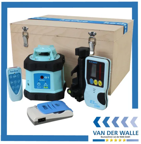 hedue® Baulaser Rotationslaser horizontal Q1 - R141 incl. Zubehör