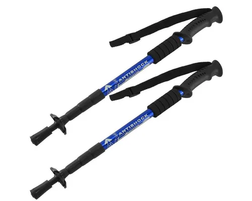 MidGard Nordic-Walking-Stöcke Gehstock Stöcke Teleskop verstellbar Antischock Dämpfung Wanderstöcke (2 St), höhenverstellbar, mit Antischock Dämpfung