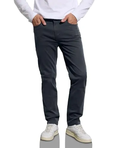 Street One MEN Slim Fit Hose Grey Blue 32