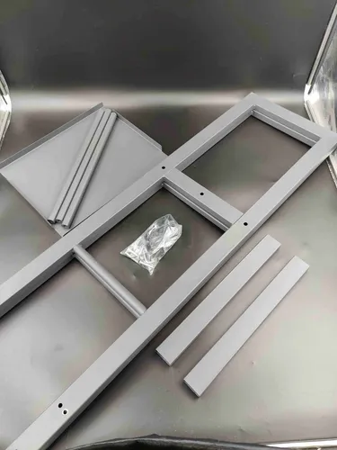 Relaxdays Kaminholzregal anthrazit mit 2 Ablagen