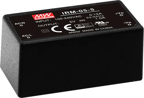 MEANWELL IRM-05-12 - AC/DC Netzteil, vergossen, single output - Modul 5W 12V/0,42A