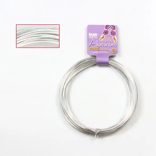 Beadsmith Decorative Aluminum Craft Wire 12 Gauge 11.9m (11.89M) Viele Farben