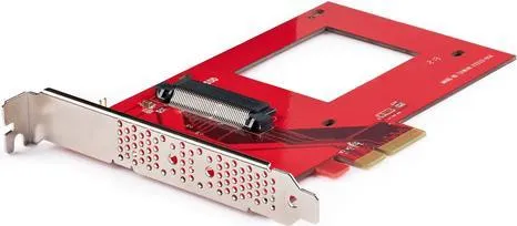 Startech PEX4SFF8639U3 Festplatte - Interne Festplatte mit kompakten Maßen, ideal für leistungsstarke Datenverarbeitung und Speichererweiterung in Desktop-PCs.