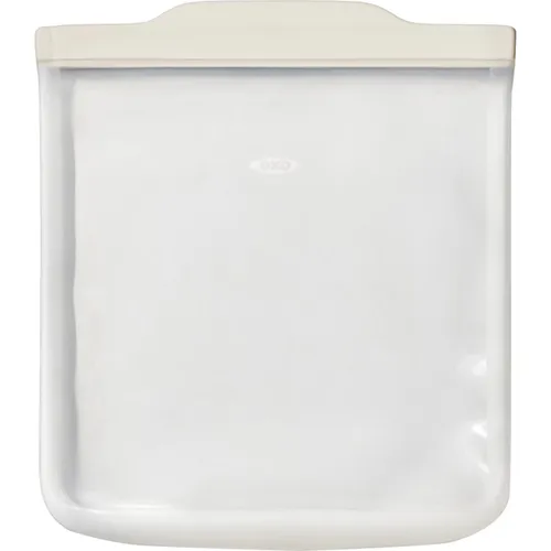 OXO Good Grips Wiederverwendbare Silikonbeutel - 11386600 - Nachhaltige Lebensmittelverpackung für die Küche, ideal zum Frischhalten von Lebensmitteln und umweltfreundlich wiederverwendbar.