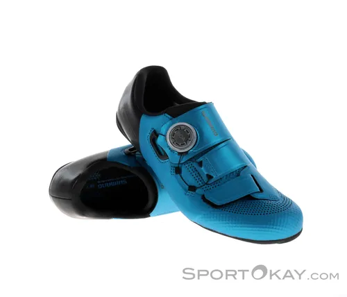 Shimano RC502 Damen Rennradschuhe Blau 37 - Hochwertige Rennradschuhe für Damen mit BOA L6-Drehverschluss, optimaler Passform und leichter, stabiler Carbonfaser-Zwischensohle für beste Kraftübertragung und Effizienz.
