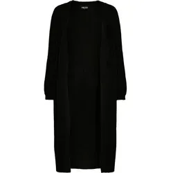 pieces Strickjacke PCMAGGY LS LONG KNIT CARDIGAN NOOS BC, Black - Modischer Cardigan aus elastischem und pflegeleichtem Strickmaterial, ideal für entspannte Looks. Perfekt kombinierbar und in zeitlosem Schwarz.