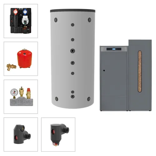 Solarbayer Pelletkesselset PLT-AC 45-2B mit 45kW Heizleistung