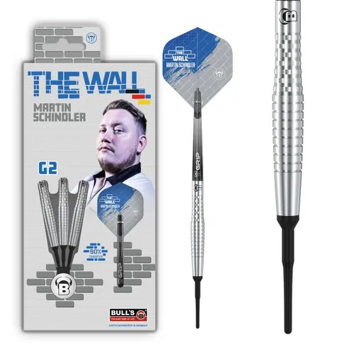 Bull's DE Darts Martin Schindler Generation 2 Softdart 20g - Pfeile mit 20g Gewicht, aus hochwertigem Wolfram für präzise Würfe und optimalen Grip, ideal für ambitionierte Spieler.