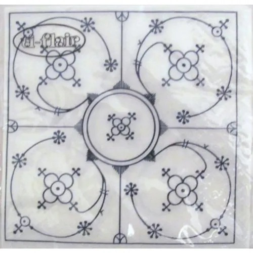 JET_PAPIER ti-flair Servietten Indisch blau 24x24cm 20 Stück 3-lagig | 410307000