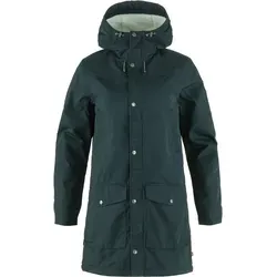 Fjällräven Greenland Winter Parka Women Dark Navy (M) - Jacke im klassischen Fjällräven-Stil mit warmem Teddy-Fleecefutter. Strapazierfähig, wind- und wasserabweisend, perfekt für kalte Tage und Outdoor-Aktivitäten.