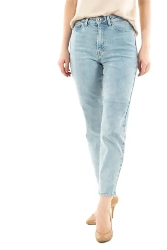 High-waist-Jeans ONLY ONLEMILY STRETCH HW ST AK DNM CRO789NOOS - Modische Damen-High-waist-Jeans von ONLY, gerade knöchellang und pflegeleicht. Ideal für vielseitige Freizeitlooks dank elastischem Denim-Material.