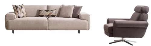 Modernes elegantes Sofa und Sessel im minimalistischen Design