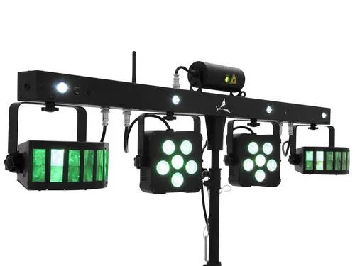 Eurolite LED KLS Laser Bar PRO FX-Lichtset - Licht- & Effekt-Komplettsystem, beeindruckende RGB Strahler und Laser-Effekte für unvergessliche Partys, inklusive 3 Jahre Herstellergarantie.