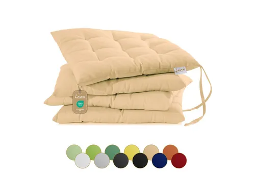 Lavea Stuhlkissen MONACO in gelb von Lavea