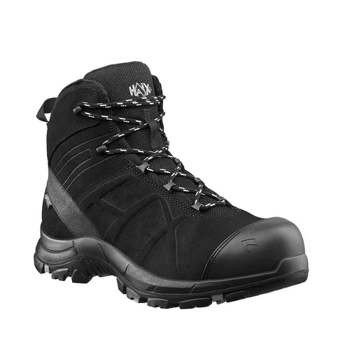Sicherheitsstiefel BLACK EAGLE Safety 53 mid S3 - Schwarz, Größe UK 9.5 / EU 44 - Arbeits- & Schutzkleidung mit GORE-TEX® für wasserdichte und atmungsaktive Eigenschaften, ideal für den flexiblen Einsatz im Innen- und Außenbereich.