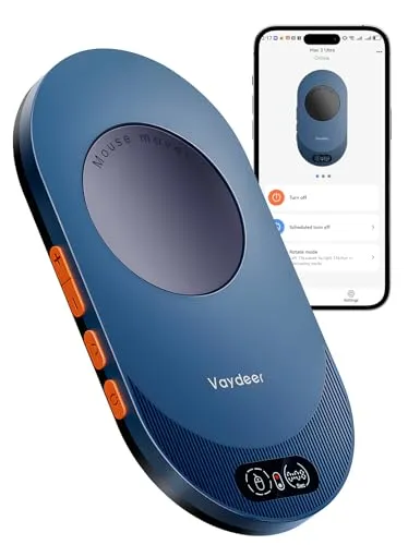 Vaydeer Air 3 Ultra Mouse Mover mit APP, Ultra Slim Mouse Jiggler mit Timer-Funktion, nicht erkennbar & geräuschlos, simuliert realistische Mausbewegung, treiberfrei, hält PC aktiv (Dark Purple)