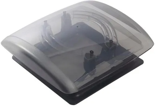 MPK VisionVent S pro Dachhaube, 28x28cm, Dachstärke 24-46mm, mit Moskitonetz, schwarz