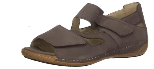 Waldläufer Heliett Sandale Braun – Bequeme Damen-Sandale - Erleben Sie spürbaren Laufkomfort mit der Waldläufer Heliett Sandale. Herausnehmbares Lederfußbett, flexible Laufsohle und schmale Ferse bieten perfekten Sitz für Ihre Füße. Ideal für den Sommer!