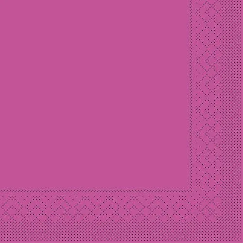 Mank Tissue-Servietten 40 x 40 cm ¼ Falz | Premium Einweg-Serviette | Dinner Serviette | Uni | Basic | 100 Stück | (Violett, 40 x 40 cm)