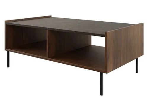 MIRJAN24 Couchtisch Tewos L97 mit Einlegeboden - Stylischer Couchtisch in Nuss Warmia mit praktischen Einlegeboden, ideal für Ihr Wohnzimmer. Schnelle Lieferung innerhalb von 5 Tagen!