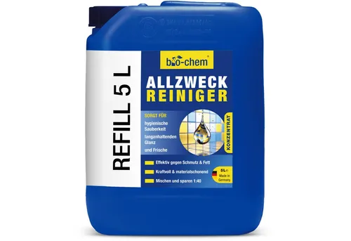 bio-chem Allzweckreiniger Konzentrat 5 L – Fettlöser – bio-chem Allzweckreiniger (Allzweckreiniger 5 l Kanister)