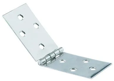 Hettich Breites Scharnier Edelstahl 80 x 30 mm