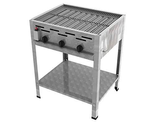 ChattenGlut Professional Gastrobräter 3-flammig - Grillöfen aus hochwertigem Edelstahl, ideal für den gewerblichen Einsatz. Mit 20% geringerem Gasverbrauch und multifunktional aufrüstbar – perfekt für Gastronomie und Feierlichkeiten.