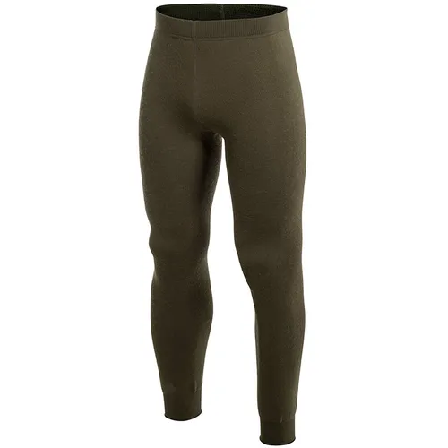 Woolpower Long Johns with Fly 200 - Pine Green (S) - Funktionsunterwäsche aus hochfeiner Merinowolle mit Hosenschlitz, bietet hervorragende Isolation und Wärme auch bei Nässe und Kälte. Optimaler Komfort durch Zwickel und eingenähte Bündchen.
