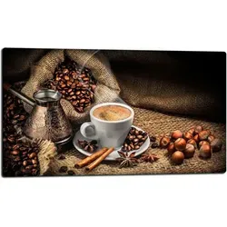 Glashakkungsbrett 52x30 Kaffee