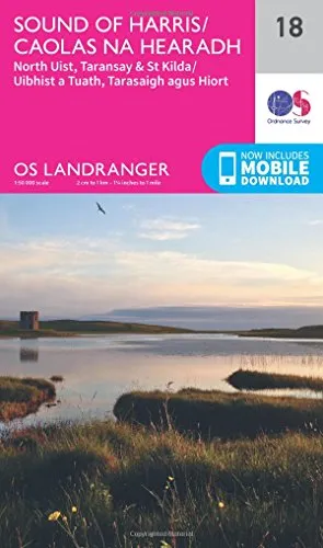 Produktbild Sound of Harris, North Uist, Taransay & St Kilda (OS Landranger Map, Band 18)