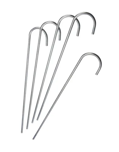 Bodenanker XXL Metall 75 cm - Robuste Erdanker für vielseitige Anwendungen - 6er Set Bodenanker aus verzinktem Metall, ideal zum Sichern von Zelten, Pavillons und Blumenkübeln. Mit 75 cm Länge bieten sie zuverlässigen Halt und einfache Montage.