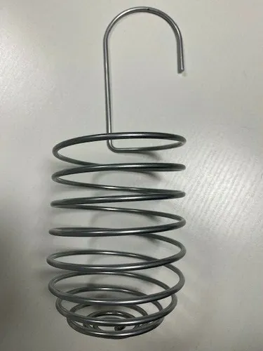 1X Meisenknödelhalter 27/9cm Metall Futterstation Meisenfutter Futterspirale